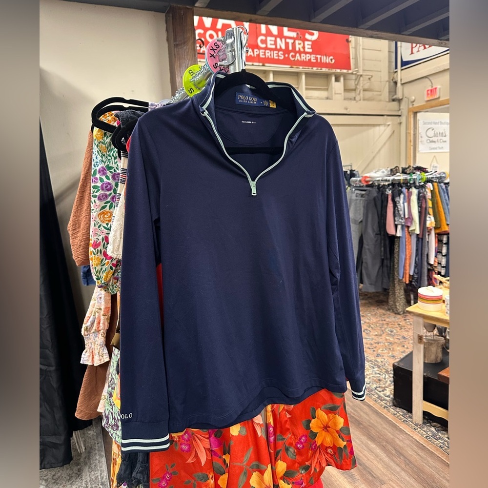 Ralph Lauren Polo Golf quarter zip jacket Bandon dunes golf course